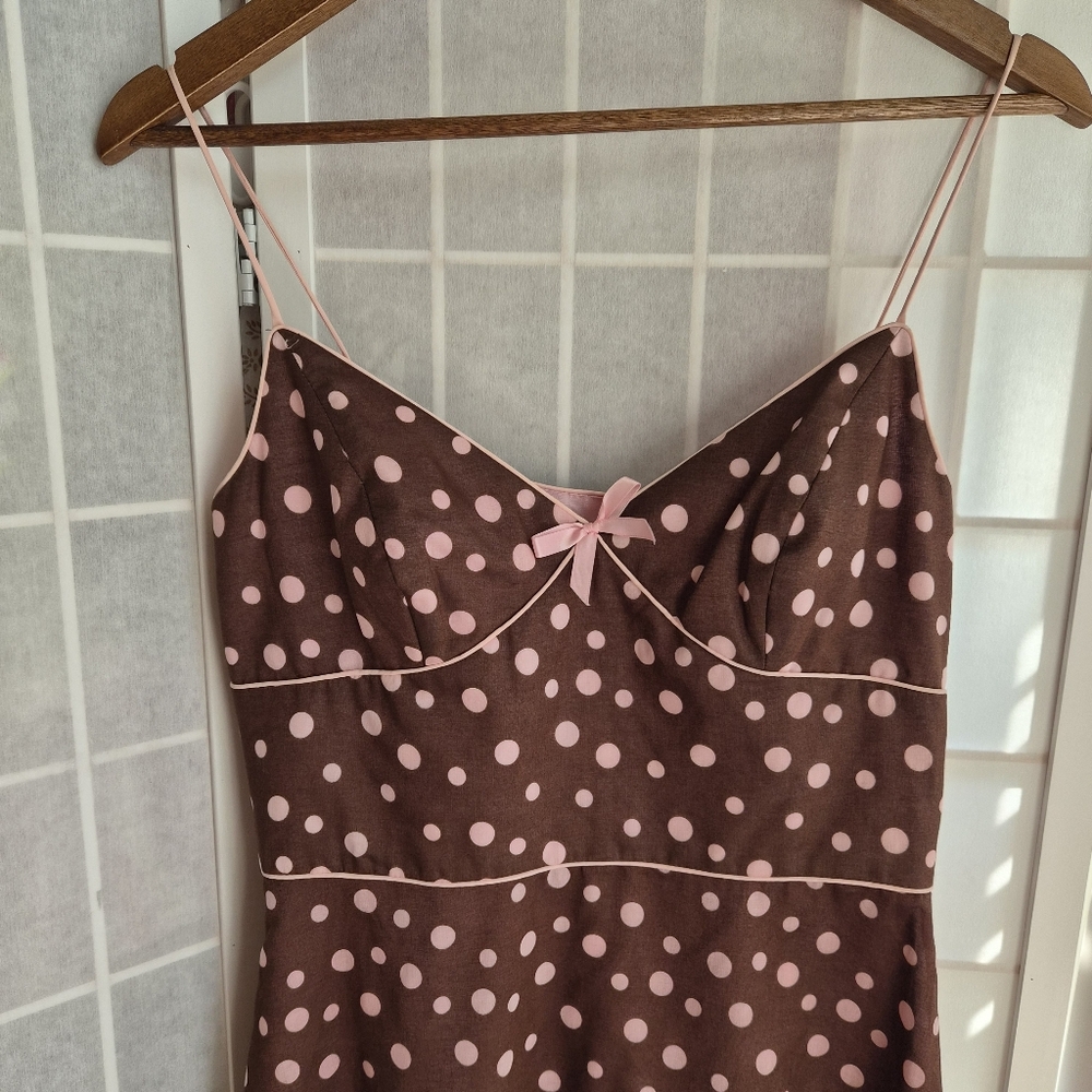 Vintage Polka Dot Dress Sz 6 - Picture 2 of 9